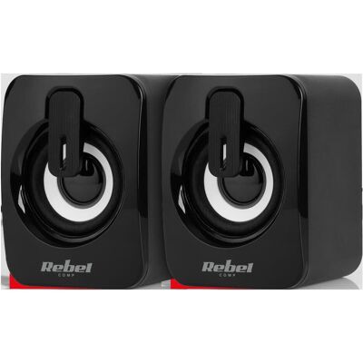 Rebel 2.0 CS-15 computer speakers, PC Lautsprecher, Schwarz Rebel 2.0 CS-15 computer speakers, PC Lautsprecher, Schwarz