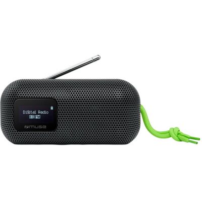 Muse Tragbarer Wasserdichter Bluetooth-Lautsprecher - 10W, FM Radio, Schwarz Muse Tragbarer Wasserdichter Bluetooth-Lautsprecher - 10W, FM Radio, Schwarz
