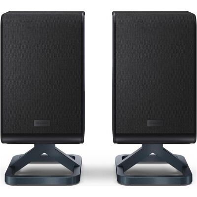 Sharp Speakers HT-SPR52021(BK) Q Soundbar 2.0.2 Wireless Rear Surround Speakers, Black (200 W, 2.0.2 Kanal), Soundbar, Silber, Schwarz Sharp Speakers HT-SPR52021(BK) Q Soundbar 2.0.2 Wireless Rear Surround Speakers, Black (200 W, 2.0.2 Kanal), Soundbar, Silber, Schwarz