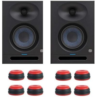 PreSonus Eris Studio 5 Boxen 1 Paar mit Boxen-Füsse in rot (Aktiv), Monitor Lautsprecher, Rot, Schwarz PreSonus Eris Studio 5 Boxen 1 Paar mit Boxen-Füsse in rot (Aktiv), Monitor Lautsprecher, Rot, Schwarz