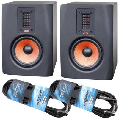 ESI Unik 05+ aktive Monitorboxen 1 Paar mit 2x Kabel (Aktiv, Paar, 1x 80 W), Monitor Lautsprecher, Schwarz ESI Unik 05+ aktive Monitorboxen 1 Paar mit 2x Kabel (Aktiv, Paar, 1x 80 W), Monitor Lautsprecher, Schwarz