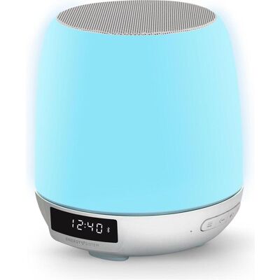 Energy Sistem Clock Speaker 3 Light Uhr Digital Silber, Bluetooth Lautsprecher, Weiss, Silber Energy Sistem Clock Speaker 3 Light Uhr Digital Silber, Bluetooth Lautsprecher, Weiss, Silber