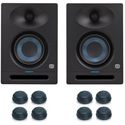PreSonus Eris Studio 4 Boxen 1 Paar mit Boxen-Füsse (Aktiv, Paar), Monitor Lautsprecher, Schwarz PreSonus Eris Studio 4 Boxen 1 Paar mit Boxen-Füsse (Aktiv, Paar), Monitor Lautsprecher, Schwarz