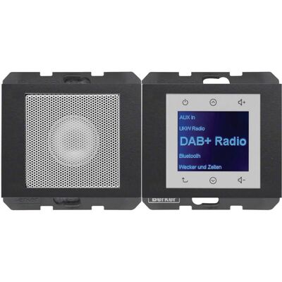 Berker BERK Radio Touch (DAB, DAB+, FM, Bluetooth), Radio, Grau Berker BERK Radio Touch (DAB, DAB+, FM, Bluetooth), Radio, Grau