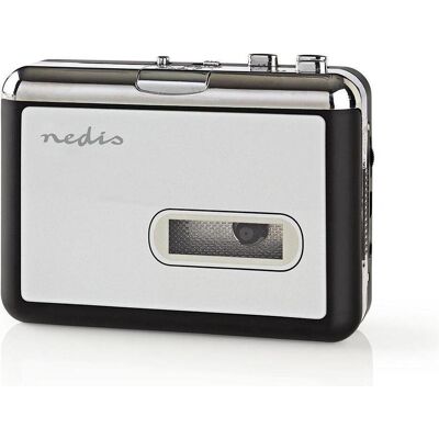 Nedis Kassettenkonverter, MP3 Player + Portable Audiogeräte, Schwarz, Grau Nedis Kassettenkonverter, MP3 Player + Portable Audiogeräte, Schwarz, Grau