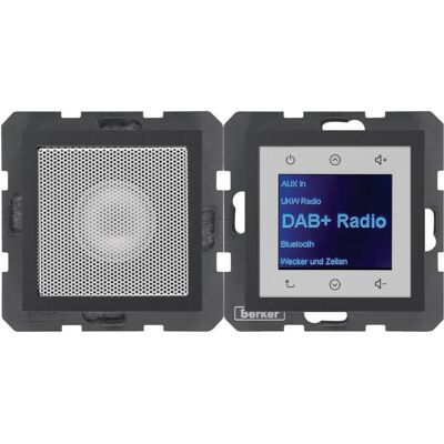 Berker BERK Radio Touch (DAB+, FM, WLAN), Radio, Grau Berker BERK Radio Touch (DAB+, FM, WLAN), Radio, Grau