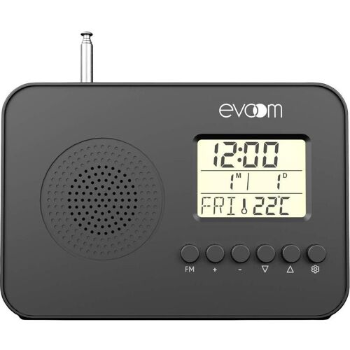 No Name EV306148 Taschenradio UKW, FM UKW Weckfunktion Schwarz (FM), Radio, Schwarz