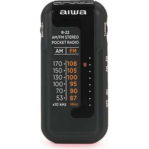 Aiwa R-228K Taschenradio AM FM Schwarz (FM, AM), Radio, Schwarz