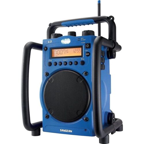 Sangean Baustellenradio U3 (AM, FM, MW), Radio, Blau