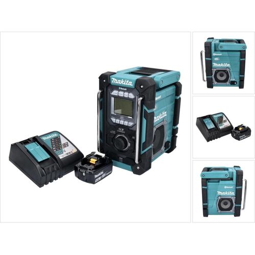 Makita DMR 301 RM1 Akku Baustellenradio 12 V max. - 18 V DAB / DAB+ / Bluetooth + 1x Akku 4,0 Ah + (AM, DAB+, DAB, FM, Bluetooth), Radio