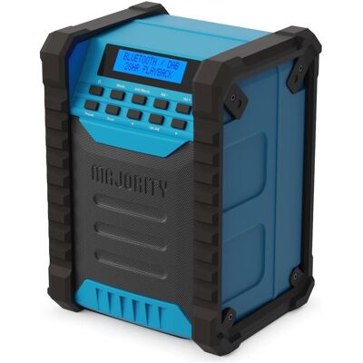 Majority Baustellenradio mit Bluetooth & DAB+ Funktion (DAB+, Bluetooth), Radio, Blau, Schwarz Majority Baustellenradio mit Bluetooth & DAB+ Funktion (DAB+, Bluetooth), Radio, Blau, Schwarz