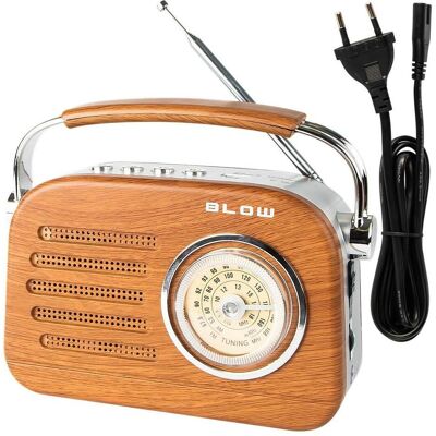 Blow 77-532 # Portable analog am (AM, FM, Bluetooth), Radio, Braun, Silber Blow 77-532 # Portable analog am (AM, FM, Bluetooth), Radio, Braun, Silber