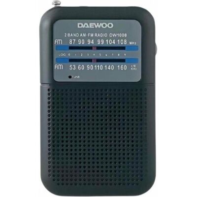 Daewoo DW1008BK Schwarz Transistorradio - Radio Daewoo DW1008BK Schwarz Transistorradio - Radio