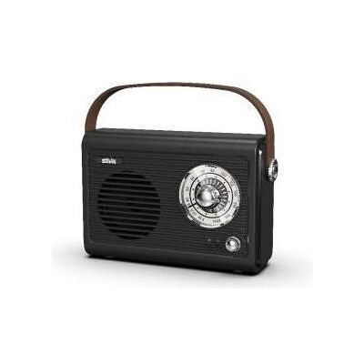 Silva Schneider Mono 1966 BT schwarz tragbares Retro-Radio mit 1500mAh Akku (FM, Bluetooth), Radio, Schwarz Silva Schneider Mono 1966 BT schwarz tragbares Retro-Radio mit 1500mAh Akku (FM, Bluetooth), Radio, Schwarz