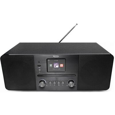 Xoro HMT 620 All-in-One-Stereo-Internetradio schwarz (DAB, DAB+, FM, Internetradio, Bluetooth, WLAN), Radio, Schwarz Xoro HMT 620 All-in-One-Stereo-Internetradio schwarz (DAB, DAB+, FM, Internetradio, Bluetooth, WLAN), Radio, Schwarz