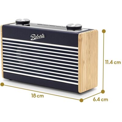 Roberts Rambler Uno (DAB+, FM, Bluetooth), Radio, Blau, Braun Roberts Rambler Uno (DAB+, FM, Bluetooth), Radio, Blau, Braun