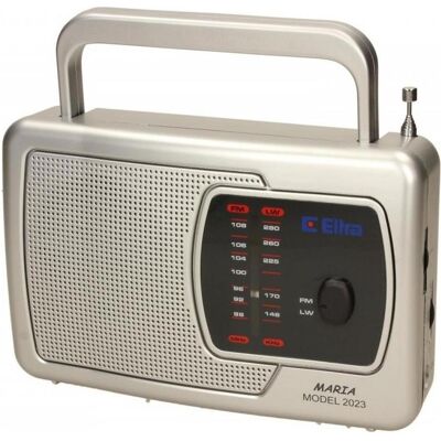 ELTA Maria Portable Analog Silver (FM, LW), Radio, Silber ELTA Maria Portable Analog Silver (FM, LW), Radio, Silber