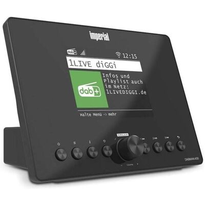Imperial DABMAN i430BK Hybrid Radio with Bluetooth (DAB+, FM, Internetradio, Bluetooth, WLAN), Radio, Schwarz Imperial DABMAN i430BK Hybrid Radio with Bluetooth (DAB+, FM, Internetradio, Bluetooth, WLAN), Radio, Schwarz