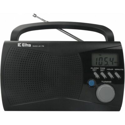 Eltra Kinga 2 Schwarzes tragbares Radio mit LCD-Anzeige - Radio Eltra Kinga 2 Schwarzes tragbares Radio mit LCD-Anzeige - Radio