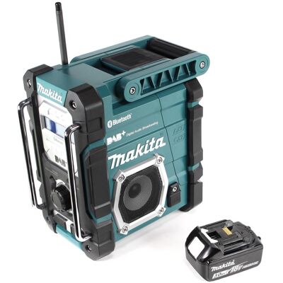 Makita DMR 112 F1 Akku Baustellen Radio 7,2 - 18V Bluetooth DAB+ + 1x 3,0Ah Akku - ohne Ladegerät (DAB, DAB+, FM, Bluetooth), Radio Makita DMR 112 F1 Akku Baustellen Radio 7,2 - 18V Bluetooth DAB+ + 1x 3,0Ah Akku - ohne Ladegerät (DAB, DAB+, FM, Bluetooth), Radio