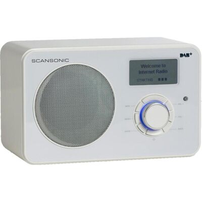 Scansonic IN220BT (DAB+, Internetradio, Bluetooth, WLAN), Radio, Weiss Scansonic IN220BT (DAB+, Internetradio, Bluetooth, WLAN), Radio, Weiss