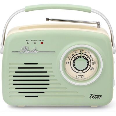 ELTA ELTRA Radio LUIZA RETRO SP-11 MP3 USB SD Mint (AM, FM, MW), Radio, Grün ELTA ELTRA Radio LUIZA RETRO SP-11 MP3 USB SD Mint (AM, FM, MW), Radio, Grün