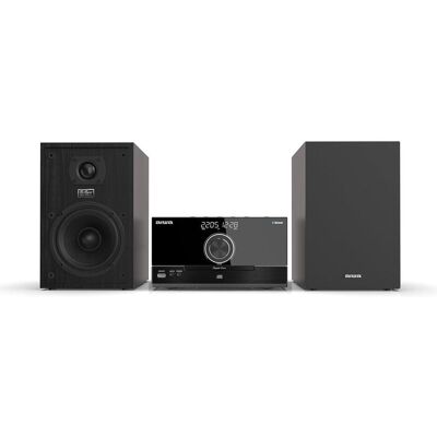 Aiwa Bluetooth-Mikrosystem mit CD-Player, USB und AUX-Eingang, 2x50W RMS, DSP-Equalizer (Bluetooth, CD Player, 2x 50 W), Stereoanlage, Schwarz Aiwa Bluetooth-Mikrosystem mit CD-Player, USB und AUX-Eingang, 2x50W RMS, DSP-Equalizer (Bluetooth, CD Player, 2x 50 W), Stereoanlage, Schwarz