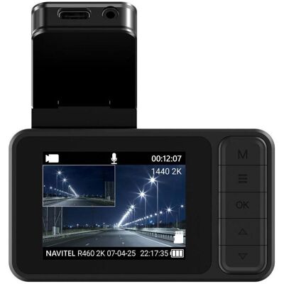 Navitel Camera accessory Compact dashcam with 2K video quality R460 2K (Eingebautes Display, Eingebautes Mikrofon, GPS-Empfänger, WLAN, Full HD), Dashcam, Schwarz, Grau Navitel Camera accessory Compact dashcam with 2K video quality R460 2K (Eingebautes Display, Eingebautes Mikrofon, GPS-Empfänger, WLAN, Full HD), Dashcam, Schwarz, Grau