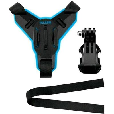 Puluz Mocowanie Telesin na podbródek kasku do kamer sportowych (GP-HBM-MT7), Action Cam Zubehör, Schwarz Puluz Mocowanie Telesin na podbródek kasku do kamer sportowych (GP-HBM-MT7), Action Cam Zubehör, Schwarz