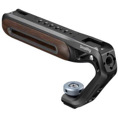 SmallRig Wooden Top Handle mit Cold Shoe Mount, Detailfarbe, Video Zubehör, Braun, Schwarz SmallRig Wooden Top Handle mit Cold Shoe Mount, Detailfarbe, Video Zubehör, Braun, Schwarz