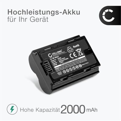 Cellonic Akku für FujiFilm GFX100S, FujiFilm GFX 50S II, Fuji Film X-T4, Fuji X-T4 (Kamera Akku), Kamera Stromversorgung, Schwarz Cellonic Akku für FujiFilm GFX100S, FujiFilm GFX 50S II, Fuji Film X-T4, Fuji X-T4 (Kamera Akku), Kamera Stromversorgung, Schwarz