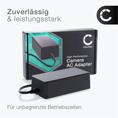 Cellonic Netzteil für Panasonic Lumix DC-S5 II, IIX, DC-G9, G9, GH5, DC-GH5, GH5S, Kamera Stromversorgung, Schwarz Cellonic Netzteil für Panasonic Lumix DC-S5 II, IIX, DC-G9, G9, GH5, DC-GH5, GH5S, Kamera Stromversorgung, Schwarz