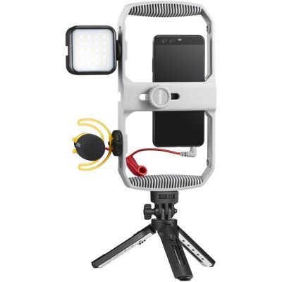 Godox VK1-LT Vlogging Kit, Blitzgerät, Schwarz, Grau Godox VK1-LT Vlogging Kit, Blitzgerät, Schwarz, Grau