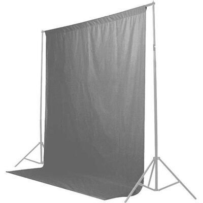 Caruba Grauer 2x3m Fotohintergrund - Baumwolle Caruba Grauer 2x3m Fotohintergrund - Baumwolle
