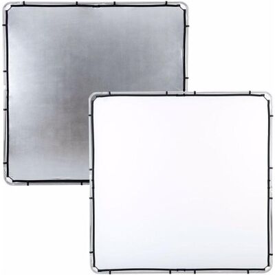 Lastolite Skylite Rapid Cover Large (200 cm, 200 cm), Hintergrundsystem, Weiss, Silber Lastolite Skylite Rapid Cover Large (200 cm, 200 cm), Hintergrundsystem, Weiss, Silber