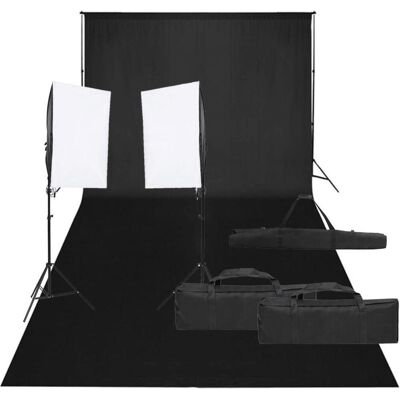 vidaXL Marshall (300 cm, 210 cm), Hintergrundsystem, Schwarz vidaXL Marshall (300 cm, 210 cm), Hintergrundsystem, Schwarz