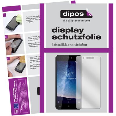 Dipos Displayschutzfolie Crystalclear (Cubot R9), Smartphone Schutzfolie, Transparent Dipos Displayschutzfolie Crystalclear (Cubot R9), Smartphone Schutzfolie, Transparent