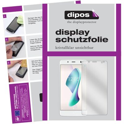 Dipos Displayschutzfolie Crystalclear (BQ Aquaris VS Plus), Smartphone Schutzfolie, Transparent Dipos Displayschutzfolie Crystalclear (BQ Aquaris VS Plus), Smartphone Schutzfolie, Transparent