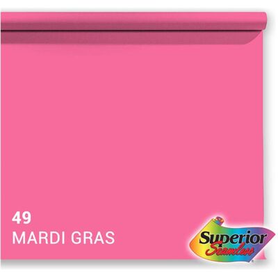 Superior Achtergrond Rol Mardi Gras (nr 49) 1.35m x 11m (135 cm), Hintergrundsystem, Rosa Superior Achtergrond Rol Mardi Gras (nr 49) 1.35m x 11m (135 cm), Hintergrundsystem, Rosa