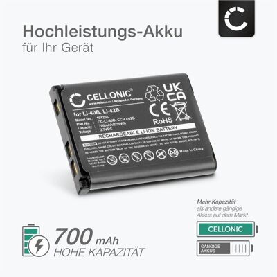 Cellonic Akku für Casio Exilim EX-H15, EX-Z2, EX-ZS5, EX-Z800, EX-ZS100, EX-H5 (Kamera Akku), Kamera Stromversorgung, Schwarz Cellonic Akku für Casio Exilim EX-H15, EX-Z2, EX-ZS5, EX-Z800, EX-ZS100, EX-H5 (Kamera Akku), Kamera Stromversorgung, Schwarz