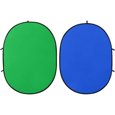 vidaXL Albura (ohne Reflektor) (150 cm, 200 cm), Hintergrundsystem, Blau, Grün vidaXL Albura (ohne Reflektor) (150 cm, 200 cm), Hintergrundsystem, Blau, Grün