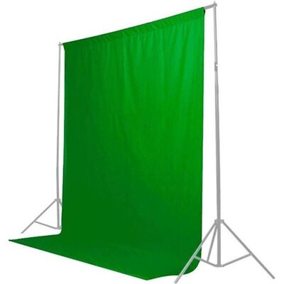 Caruba Hintergrundhandtuch 3x6m Chroma Key Green (300 cm, 600 cm), Hintergrundsystem, Grün Caruba Hintergrundhandtuch 3x6m Chroma Key Green (300 cm, 600 cm), Hintergrundsystem, Grün