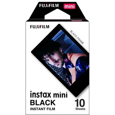 Fujifilm Instax Mini Schwarz - Schnellentwickelnder Farbfilm - ISO 800 - 10 Aufnahmen Fujifilm Instax Mini Schwarz - Schnellentwickelnder Farbfilm - ISO 800 - 10 Aufnahmen