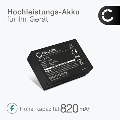 Cellonic Akku für Canon EOS M50, PowerShot SX70 HS, 100D, Mark II, M200, M100, M (Kamera Akku), Kamera Stromversorgung, Schwarz Cellonic Akku für Canon EOS M50, PowerShot SX70 HS, 100D, Mark II, M200, M100, M (Kamera Akku), Kamera Stromversorgung, Schwarz