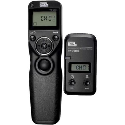 Pixel Timer-Fernbedienung Drahtlos TW-283/E3 für Canon (Funk), Fernauslöser, Schwarz Pixel Timer-Fernbedienung Drahtlos TW-283/E3 für Canon (Funk), Fernauslöser, Schwarz