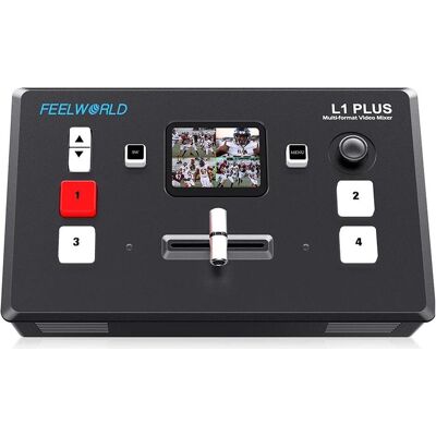 Feelworld L1 PLUS Multi camera Video Mixer Switcher, Video Zubehör, Schwarz Feelworld L1 PLUS Multi camera Video Mixer Switcher, Video Zubehör, Schwarz