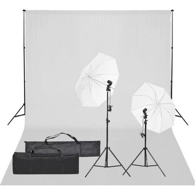 vidaXL Bermonen (300 cm, 210 cm), Hintergrundsystem, Weiss, Schwarz vidaXL Bermonen (300 cm, 210 cm), Hintergrundsystem, Weiss, Schwarz