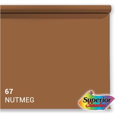 Superior Achtergrond Rol Nutmeg (nr 67) 1.35m x 11m (135 cm), Hintergrundsystem, Braun Superior Achtergrond Rol Nutmeg (nr 67) 1.35m x 11m (135 cm), Hintergrundsystem, Braun