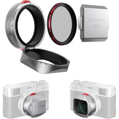 Freewell Fuji X100 Series Real Lens Hood (Silver), Kameraschutz, Silber Freewell Fuji X100 Series Real Lens Hood (Silver), Kameraschutz, Silber