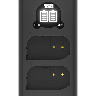 Newell battery DL-USB-C DMW-BLK22 Dual Channel Charger for Panasonic LUMIX S5, GH5, G9, GH5S (Kamera Akku Ladegerät), Kamera Stromversorgung, Schwarz Newell battery DL-USB-C DMW-BLK22 Dual Channel Charger for Panasonic LUMIX S5, GH5, G9, GH5S (Kamera Akku Ladegerät), Kamera Stromversorgung, Schwarz